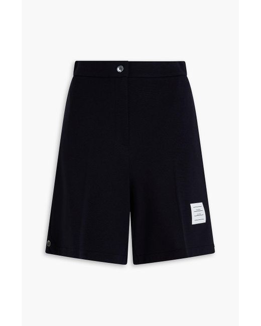 Thom Browne Blue Wool Shorts