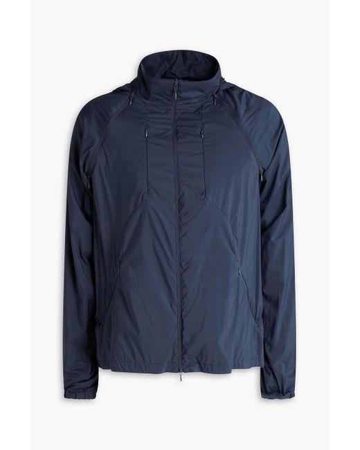 Herno Blue Convertible Shell Hooded Jacket for men