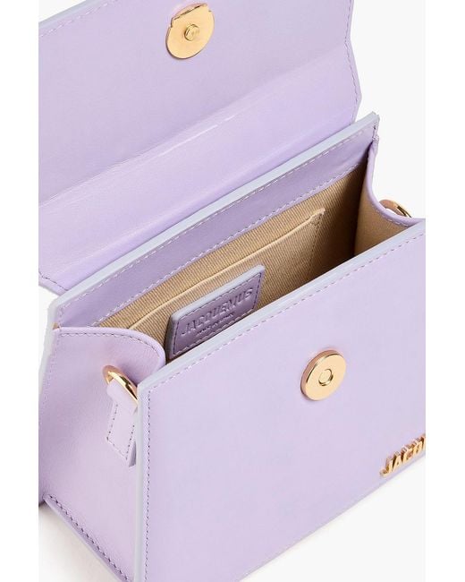 Jacquemus Purple Le Chiquito Noeud Leather Tote