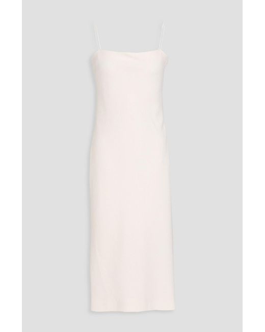 Claudie Pierlot White Kleid aus crêpe