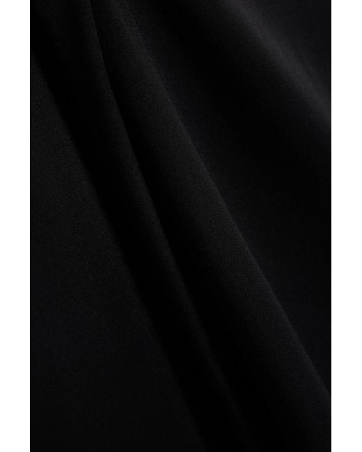 By Malene Birger Black Silk-Blend Satin Tunic