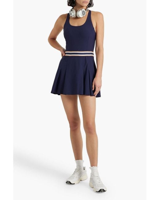 The Upside Blue Courtside Kova Cutout Neoprene Tennis Dress