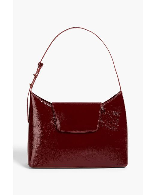 Elleme Red Kitten Patent-leather Shoulder Bag