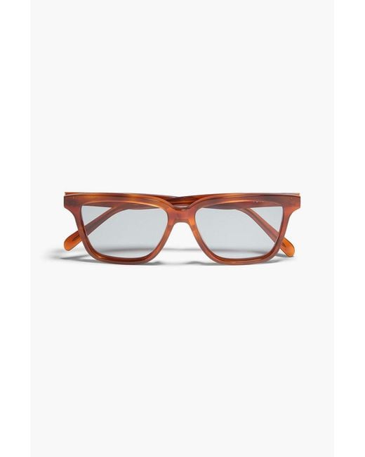 Totême Brown Square-Frame Acetate Sunglasses