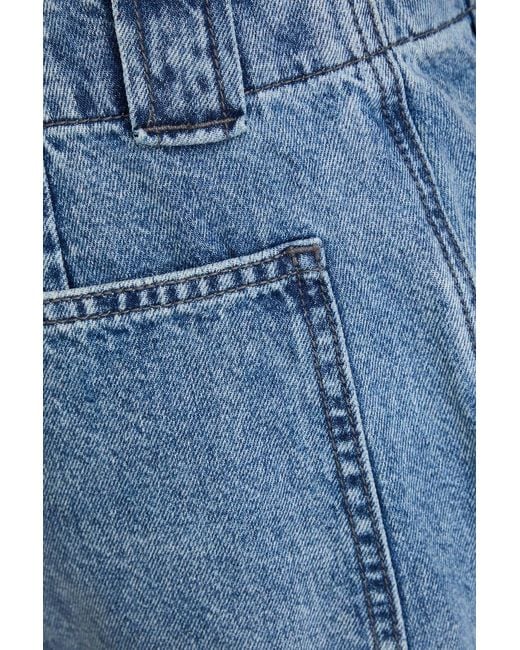 Rag & Bone Blue Leyton High-Rise Tapered Jeans