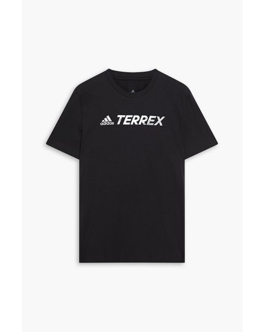 Adidas Originals T-shirt aus baumwoll-jersey mit print in Black für Herren