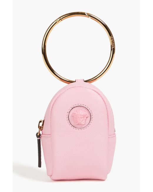 Versace Pink Pebbled-leather Tote