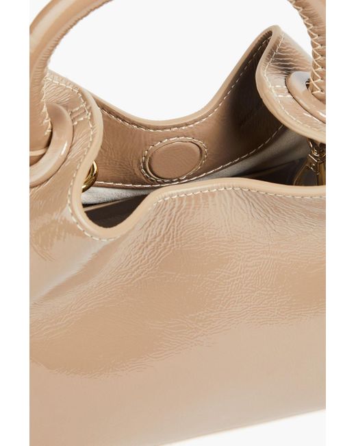 Elleme Natural Madeleine Patent-leather Tote