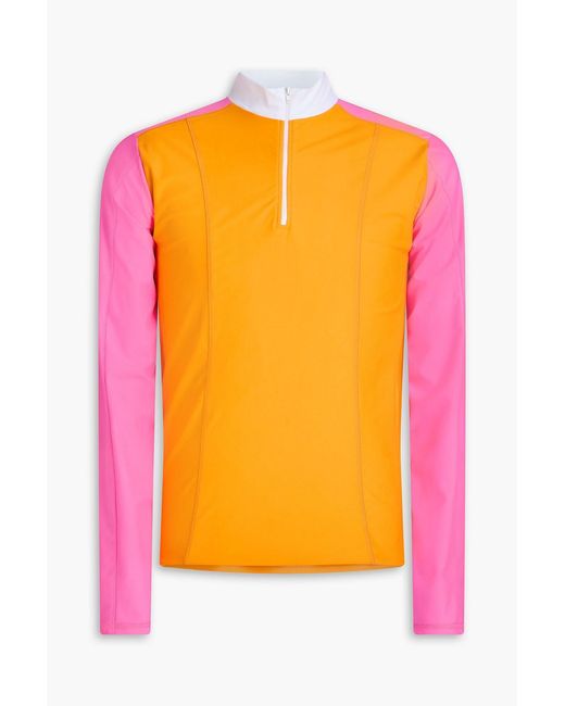 Jacquemus Orange Color-Block Stretch Cycling Jersey for men