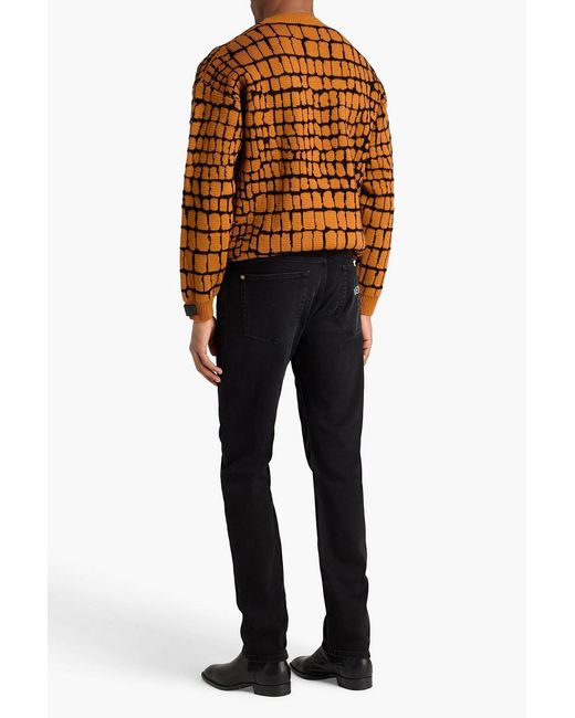 Versace Black Slim-Fit Denim Jeans for men