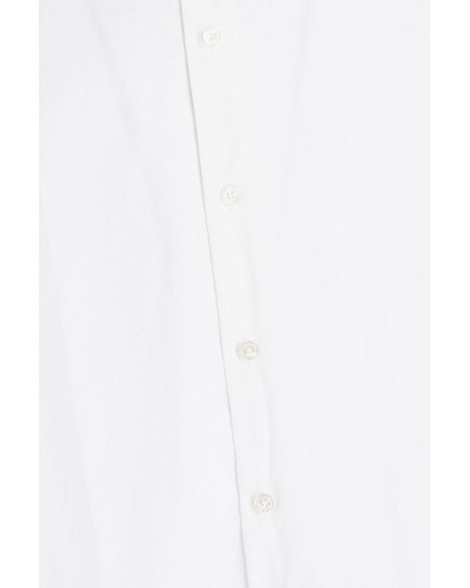 Dunhill White Cotton-poplin Shirt for men