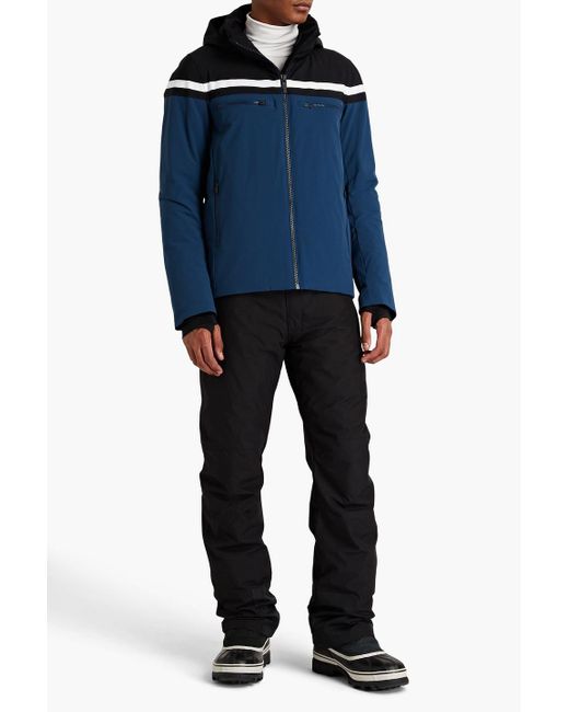 Fusalp Blue Alfonse Striped Hooded Ski Jacket for men