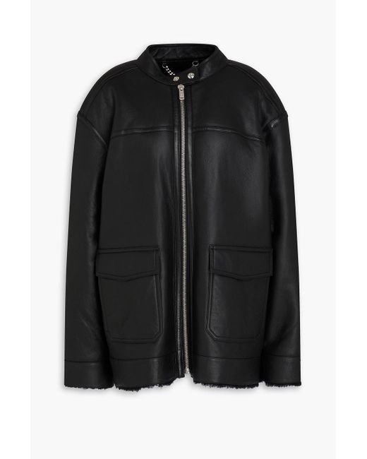 Anine Bing Black Shearling Jacket
