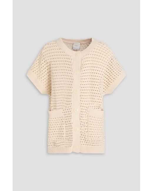 Varley Natural Crocheted Cotton Cardigan