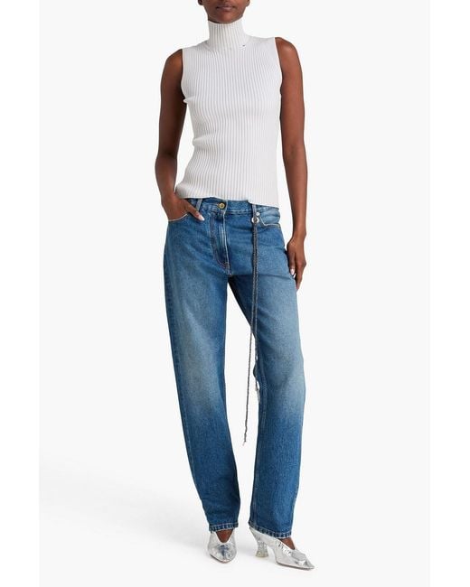 DARKPARK Blue Naomi High-rise Straight-leg Jeans