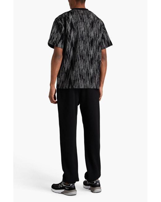 Missoni Black Space-dyed Wool-blend T-shirt for men