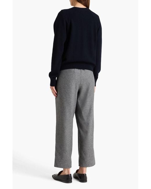 Vince Blue Wool-blend Cardigan