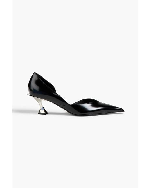 Mugler Black Leather Pumps