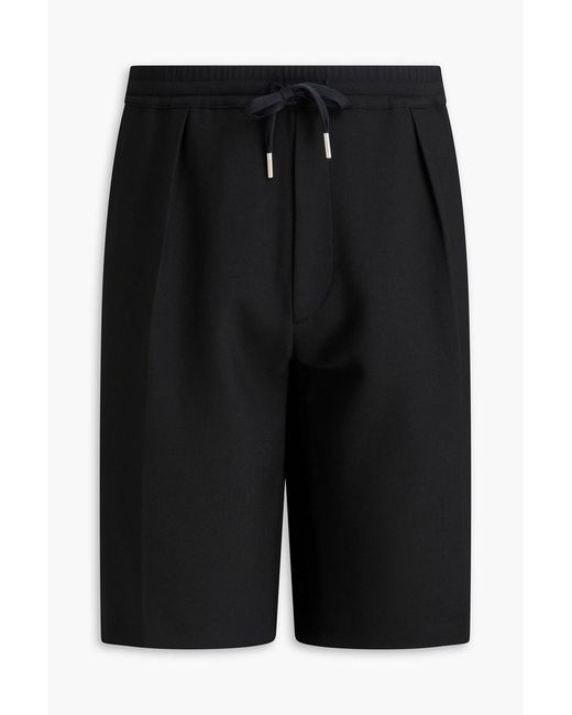 Sandro Black Stretch-Jersey Drawstring Shorts for men