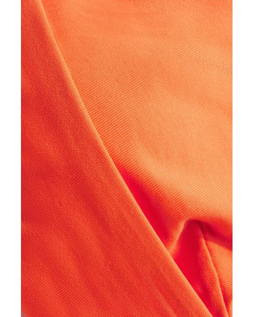 Melissa Odabash Orange Orlando Wrap-effect Bikini Top