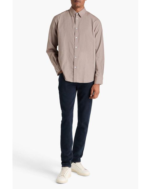 Rag & Bone Natural Finch Cotton And Lyocell-blend Jacquard Shirt for men