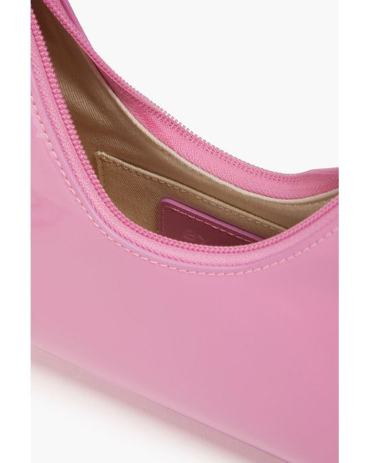 By Far Pink Patent-leather Shoulder Bag