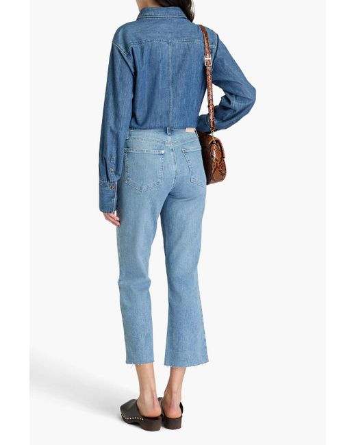 PAIGE Blue Courtney High-Rise Flared Jeans