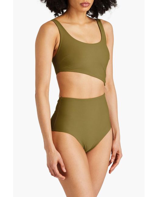 Bondi Born Green Harper Cutout Swimsuit