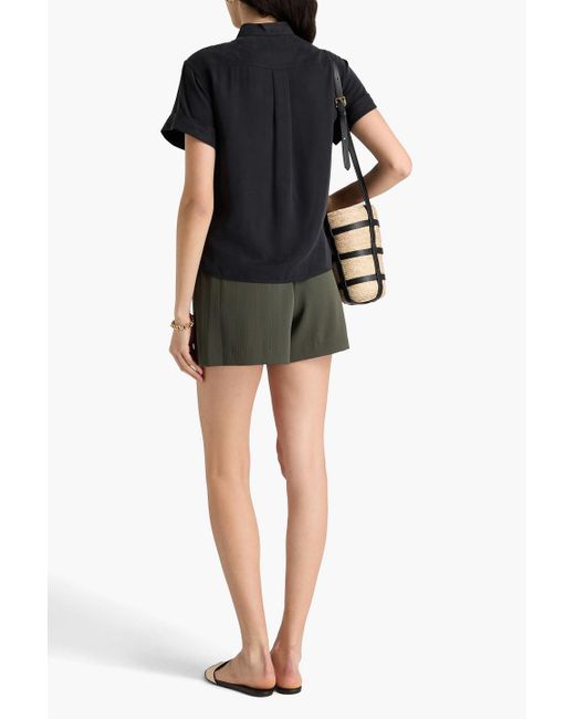 Theory Black Hemd aus lyocell-twill