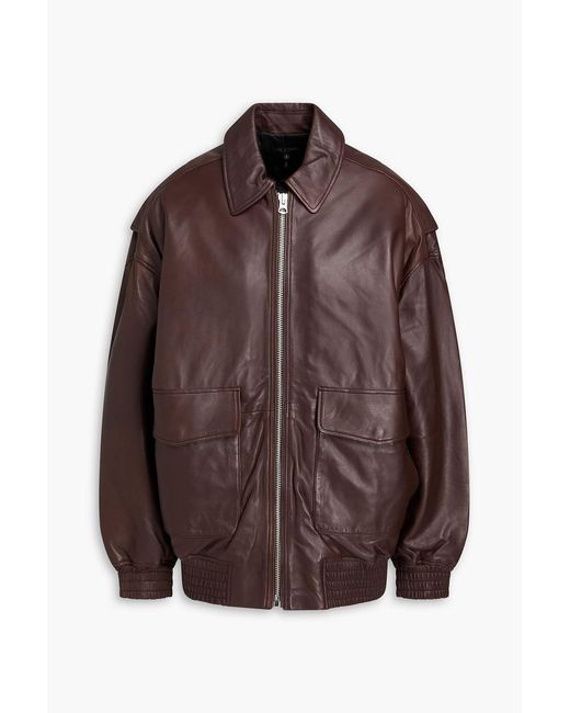 Rag & Bone Brown Ronnie Leather Jacket