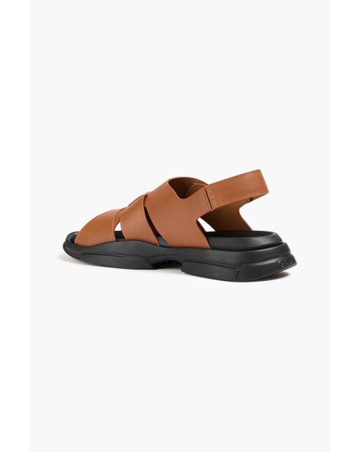 Ganni Brown Slingback Sandals