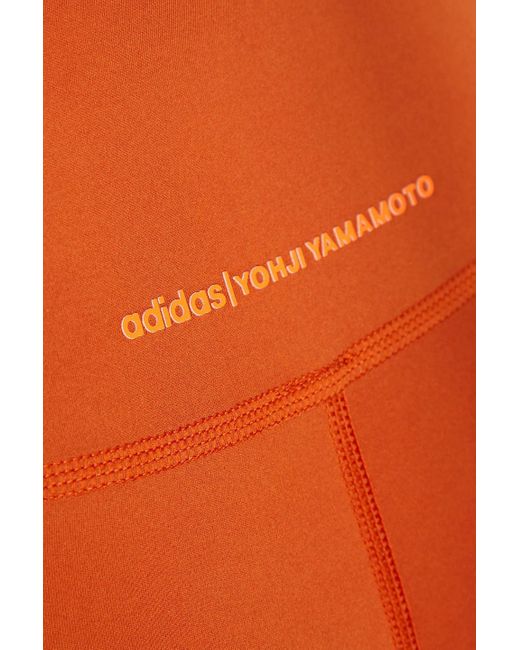 Y-3 Orange Printed Stretch-jersey leggings