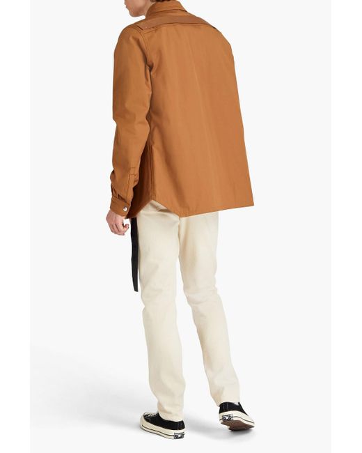 Rick Owens Brown Cotton-blend Overshirt for men