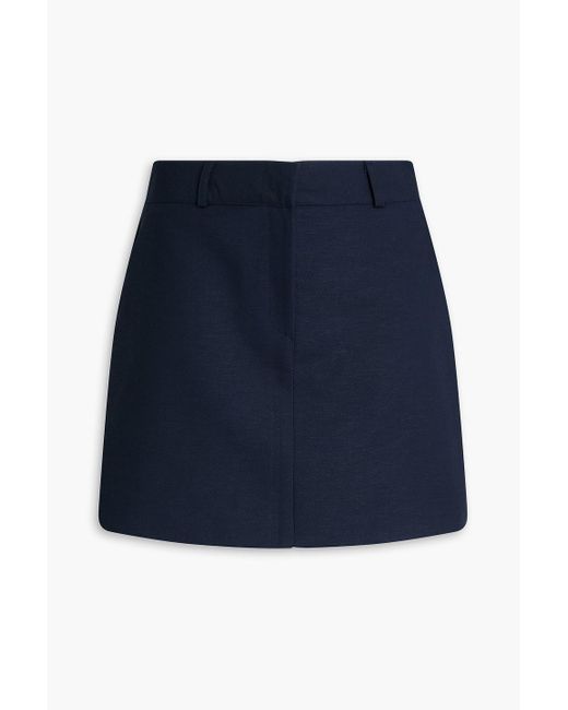 Frankie Shop Blue Isle Twill Mini Skirt