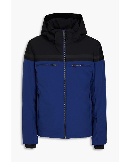 Fusalp Blue Two-tone Hooded Ski Jacket for men