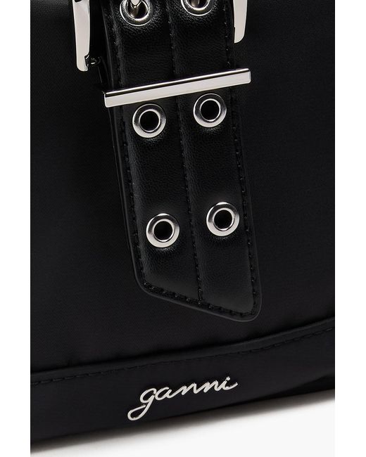 Ganni Black Bucky Shell Backpack