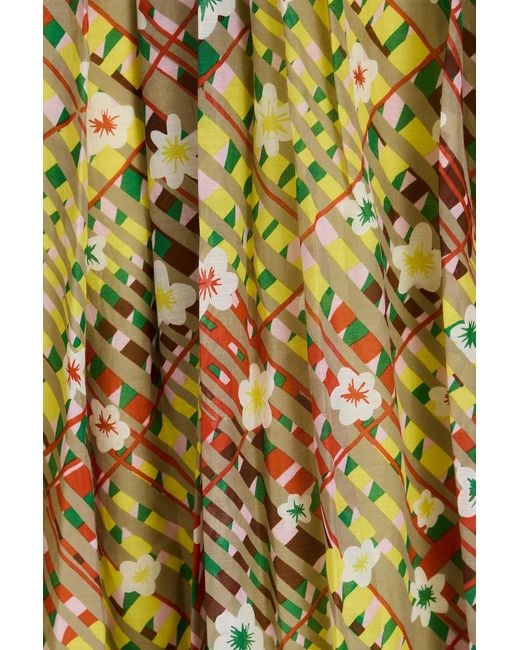 Diane von Furstenberg Metallic Gillian Printed Cotton And Silk-Blend Midi Dress