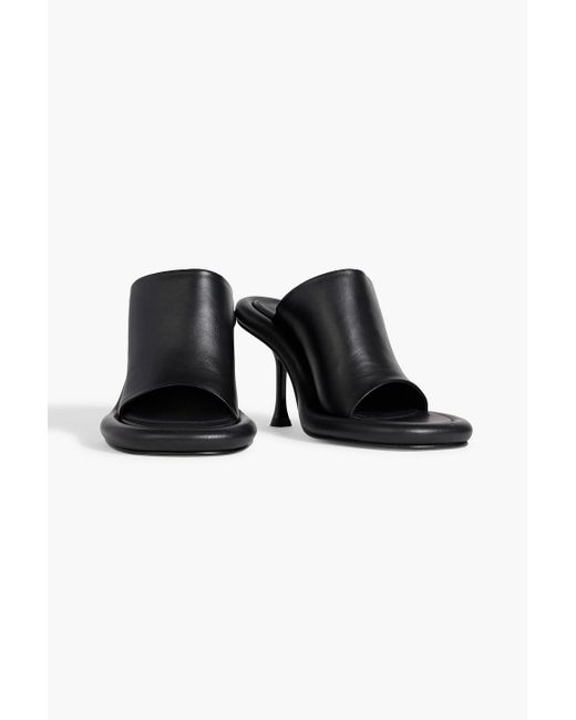 J.W. Anderson Black Bumper Leather Mules