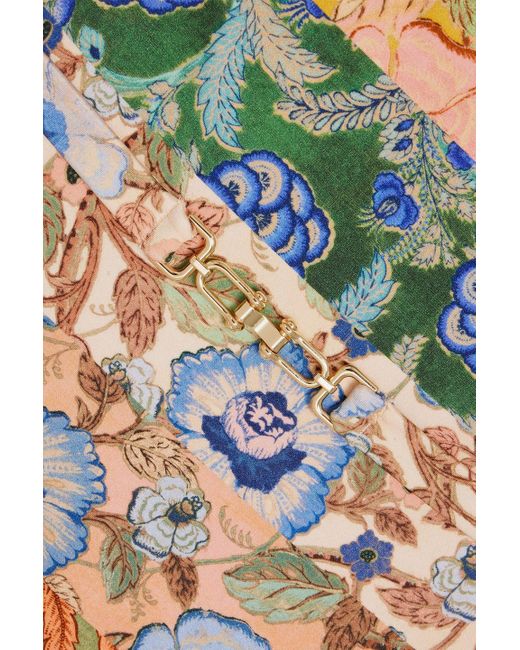 Zimmermann Multicolor Bedruckter badeanzug mit gürtel