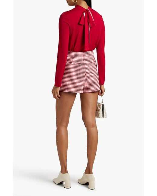 RED Valentino Red Wool, Silk And Cashmere-blend Turtleneck Sweater