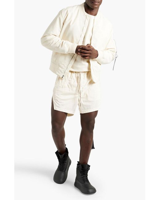 Rick Owens Natural Penta Cotton-jersey Drawstring Shorts for men