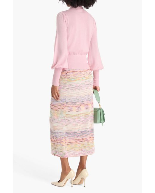 Zimmermann Pink Pullover aus wolle mit schluppe