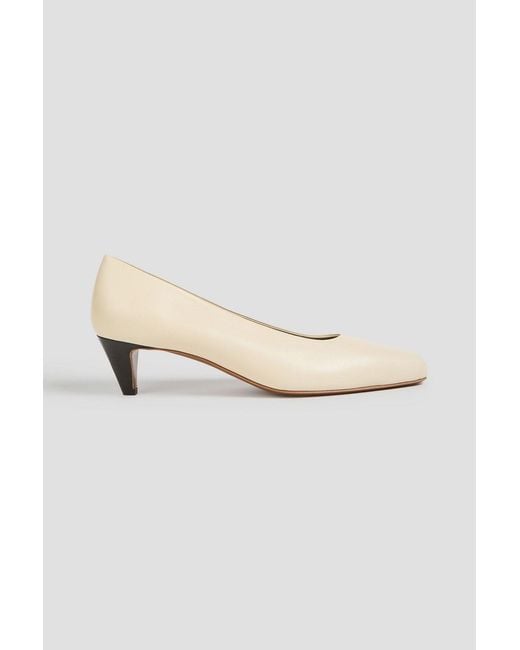 Neous White Fera Leather Pumps