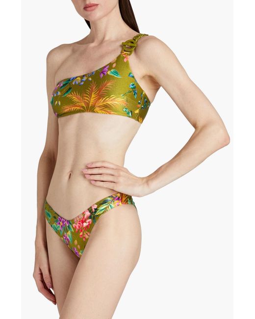 Zimmermann Yellow Tropicana Floral-print Bikini
