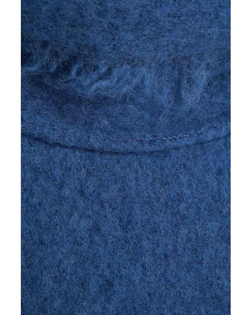 Rohe Blue Oversized Brushed Wool-blend Turtleneck Sweater