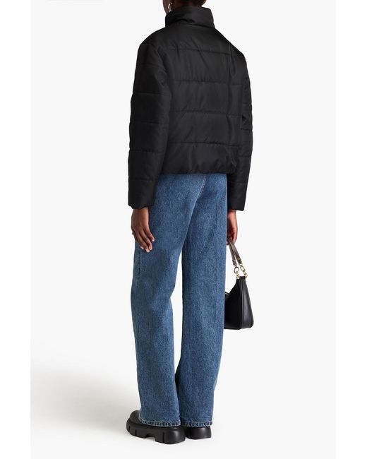 Moschino Black Quilted Shell Jacket