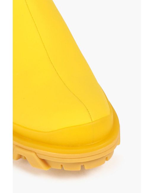 Rag & Bone Yellow Shiloh Rubber-trimmed Neoprene Rain Boots