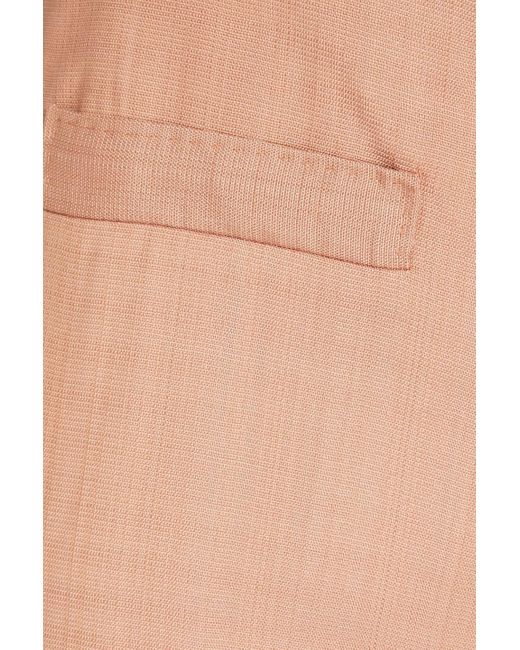 Sandro Orange Canvas Wide-leg Pants