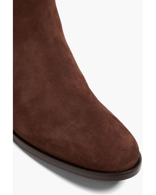 Sergio Rossi Brown Nubuck Boots