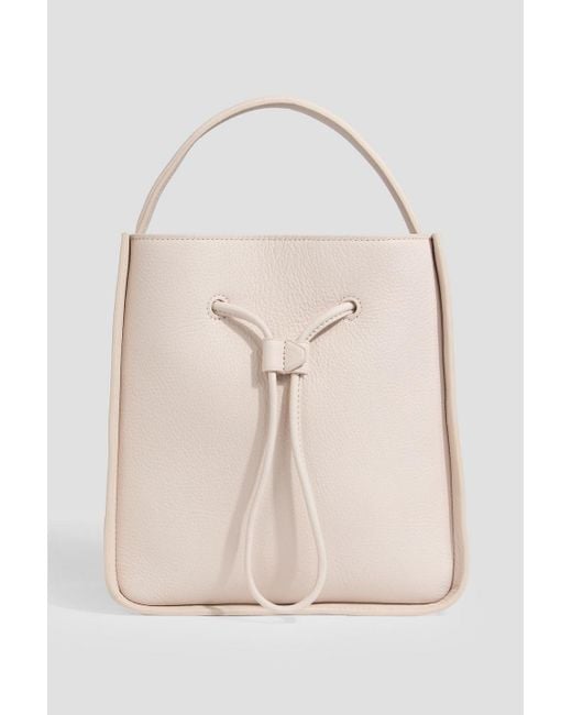 3.1 Phillip Lim Natural Soleil Small Pebbled-Leather Bucket Bag